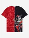 DC Comics Batman Harley Quinn Split Tie-Dye T-Shirt - BoxLunch Exclusive, STRIPED TIE DYE, hi-res