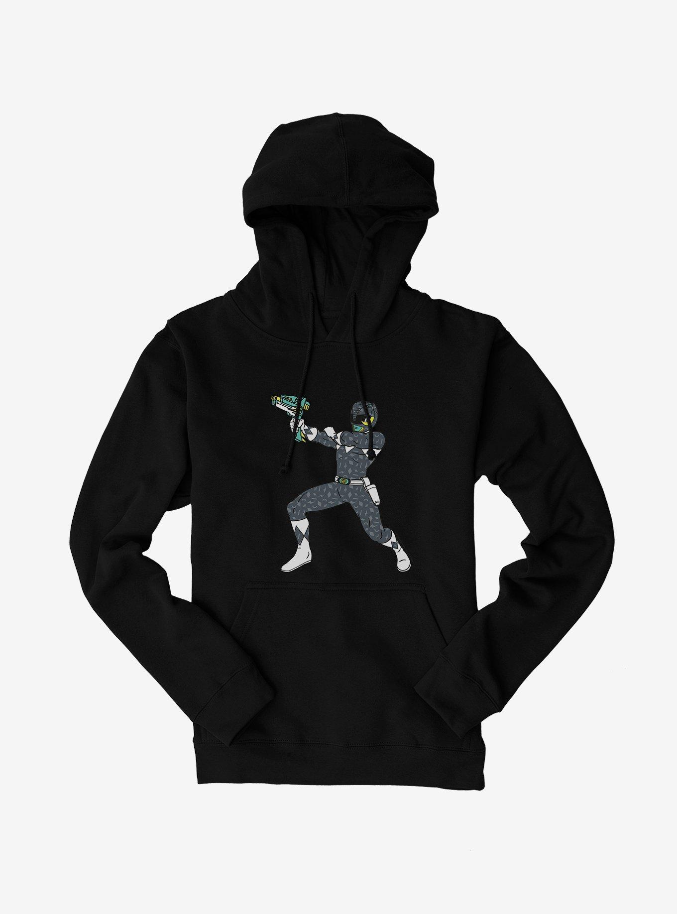 Mighty Morphin Power Rangers Black Ranger Ready Aim Hoodie, , hi-res