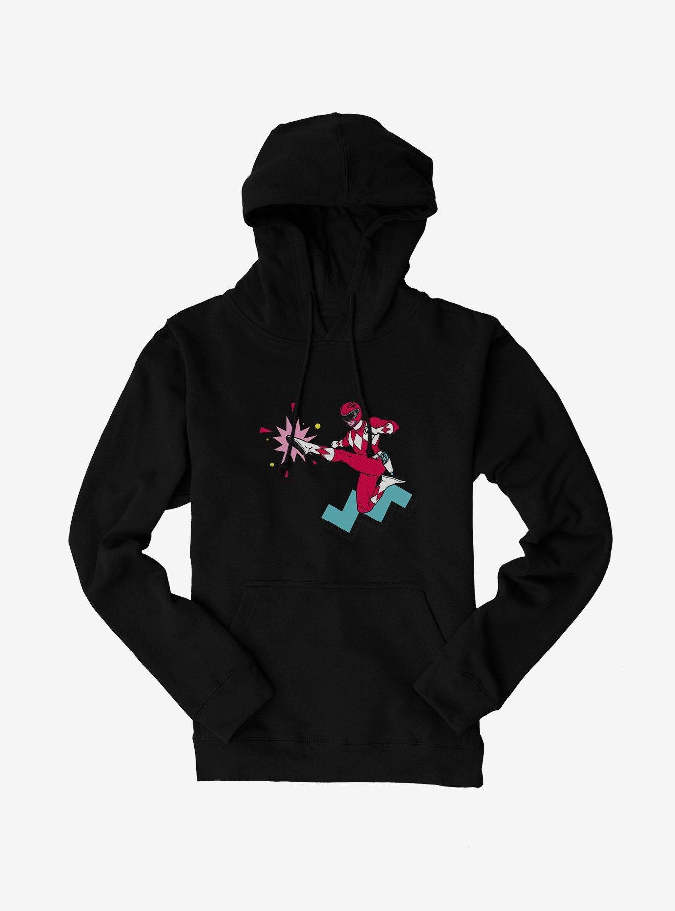 Mighty Morphin Power Rangers Red Ranger Kick Move Hoodie, , hi-res