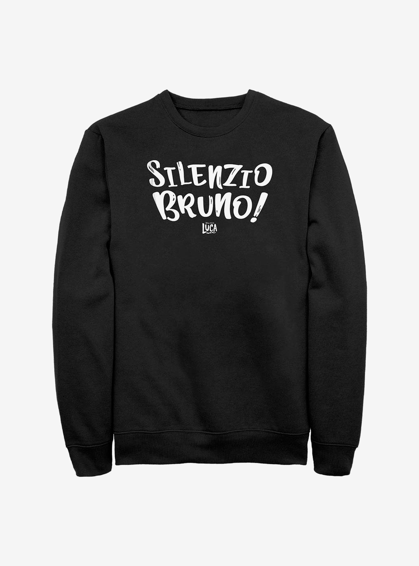 Disney Pixar Luca Silenzio Bruno Crew Sweatshirt, BLACK, hi-res