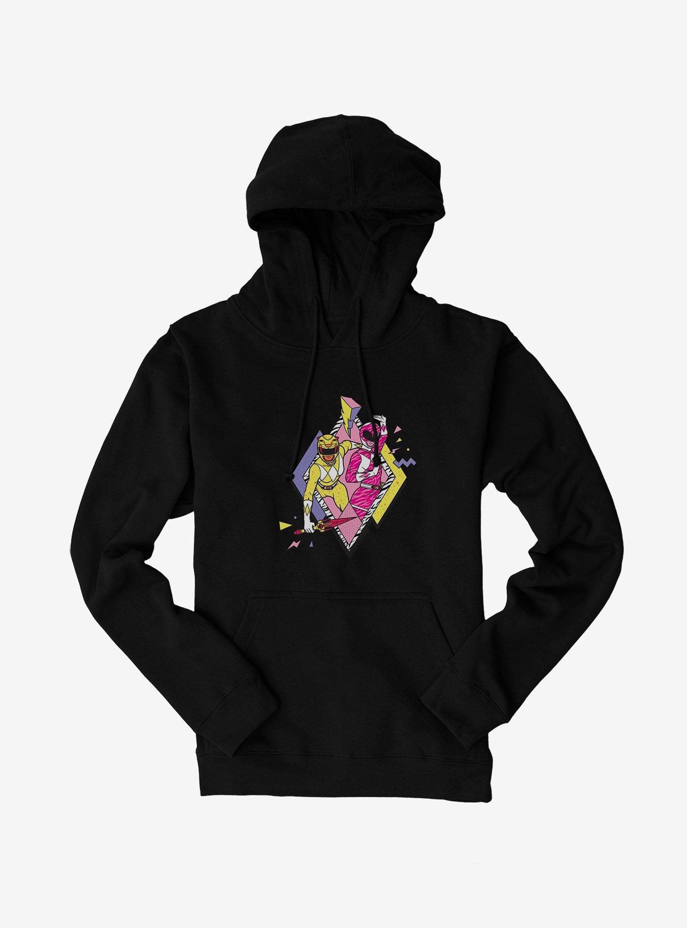 Mighty Morphin Power Rangers Pink Yellow Rangers Defense Hoodie, , hi-res