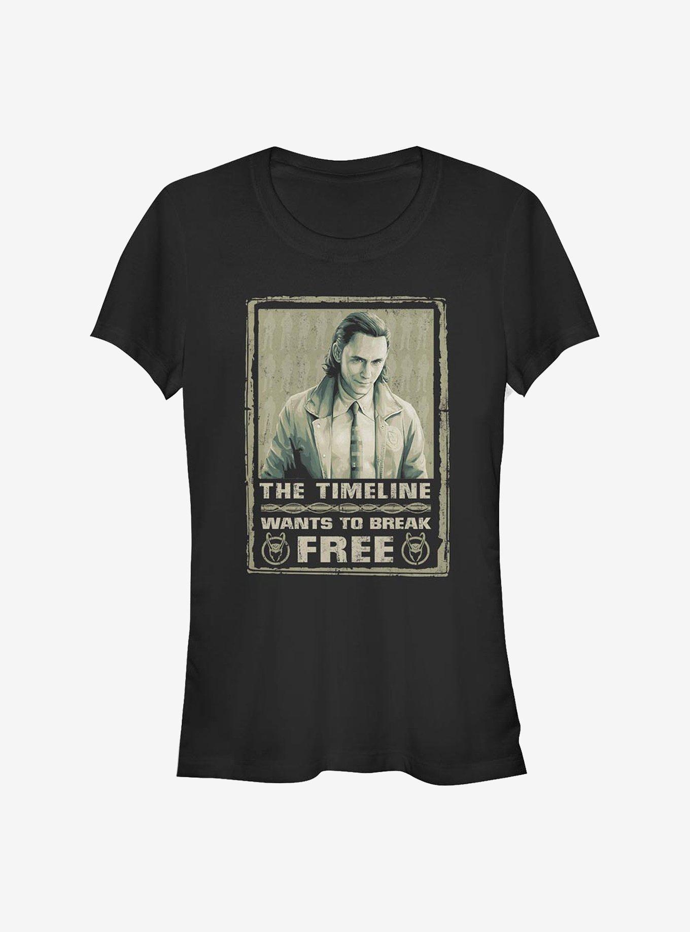 Marvel Loki Break Free Girls T-Shirt, BLACK, hi-res