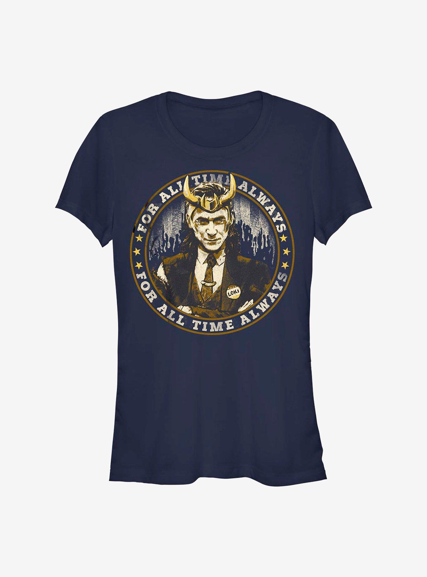 Marvel Loki Campaign Trail Girls T-Shirt, NAVY, hi-res