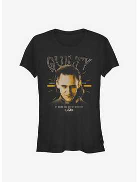 Marvel Loki Charged Guilty Girls T-Shirt, BLACK, hi-res