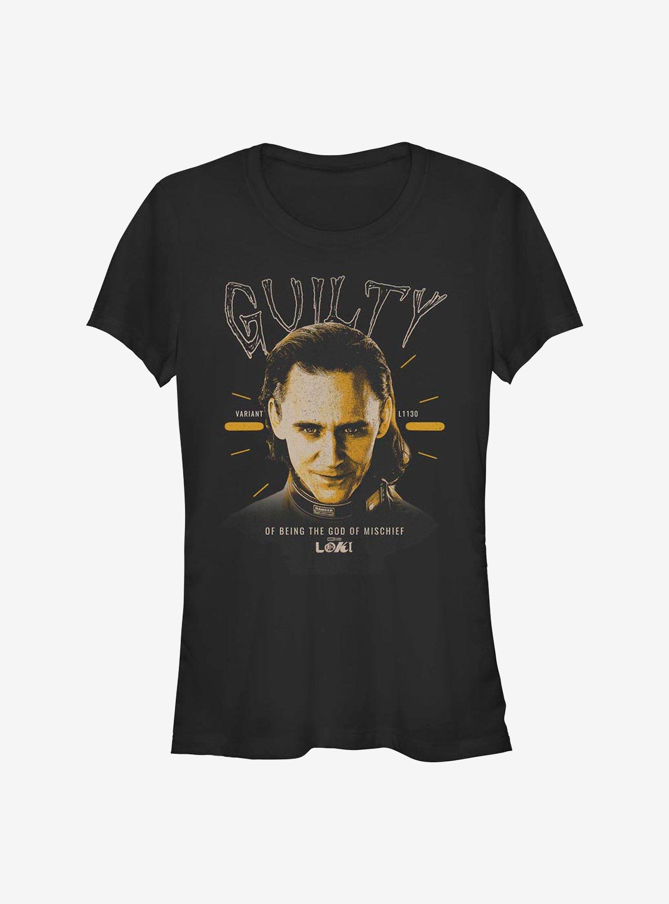 Marvel Loki Charged Guilty Girls T-Shirt, BLACK, hi-res