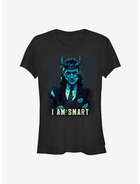 Marvel Loki I Am Smart Girls T-Shirt, BLACK, hi-res