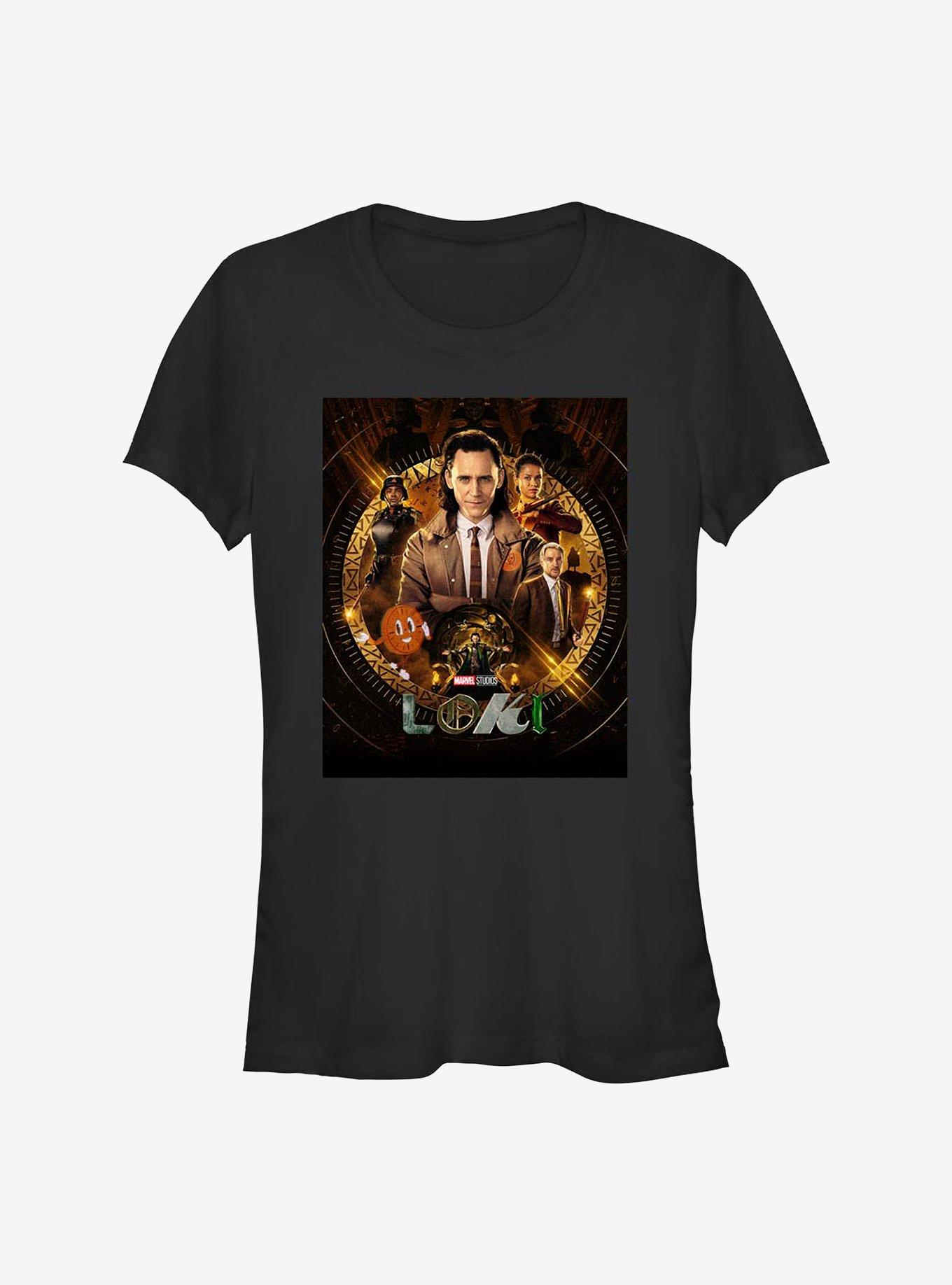 Marvel Loki Poster Girls T-Shirt, BLACK, hi-res