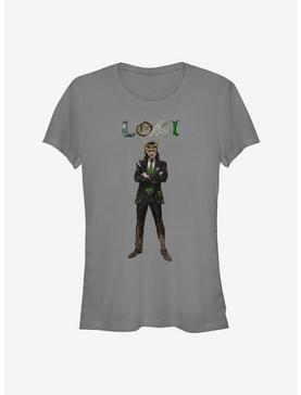 Marvel Loki Might Get Dirty Girls T-Shirt, CHARCOAL, hi-res