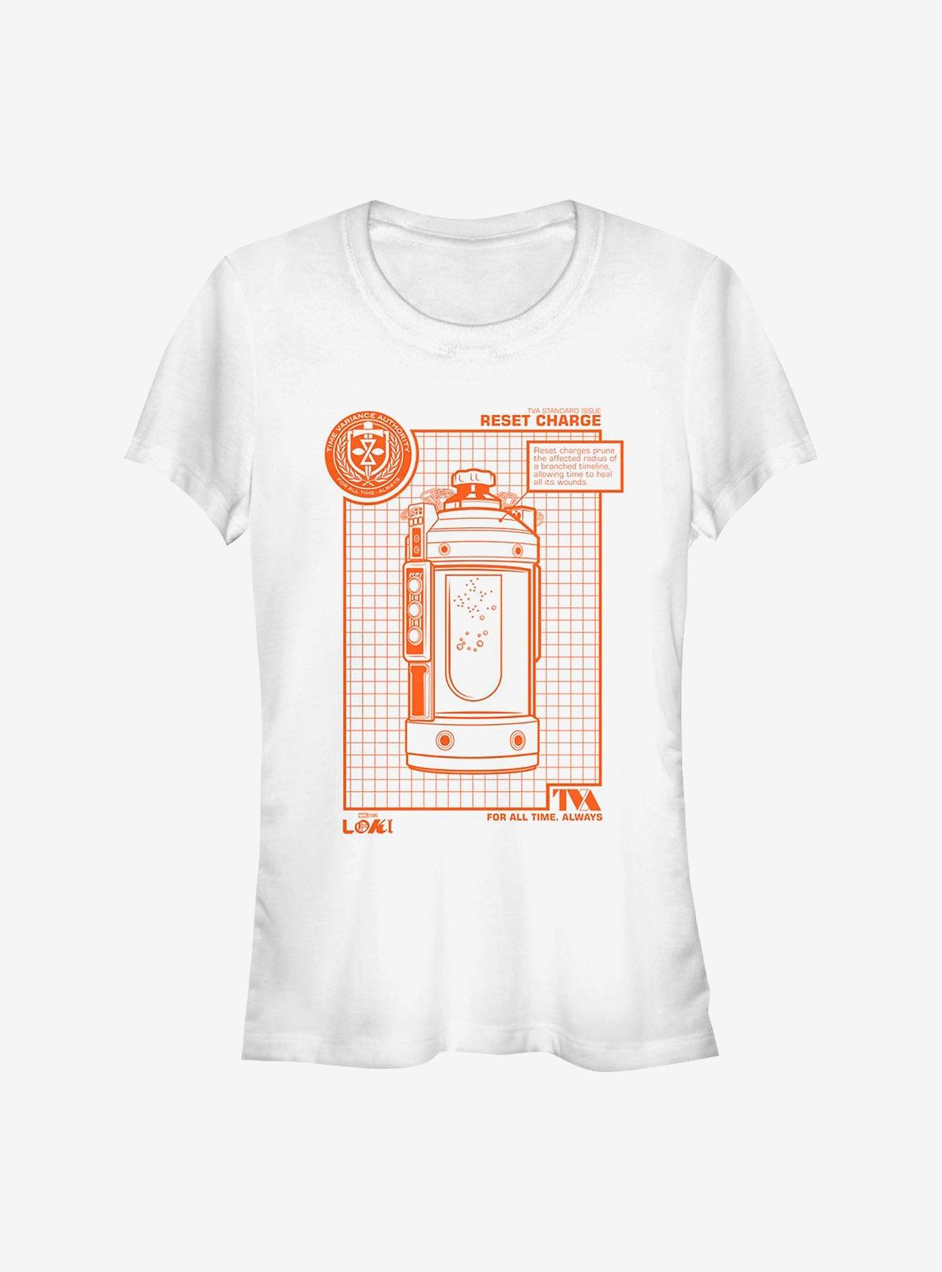 Marvel Loki Reset Charge Girls T-Shirt, WHITE, hi-res
