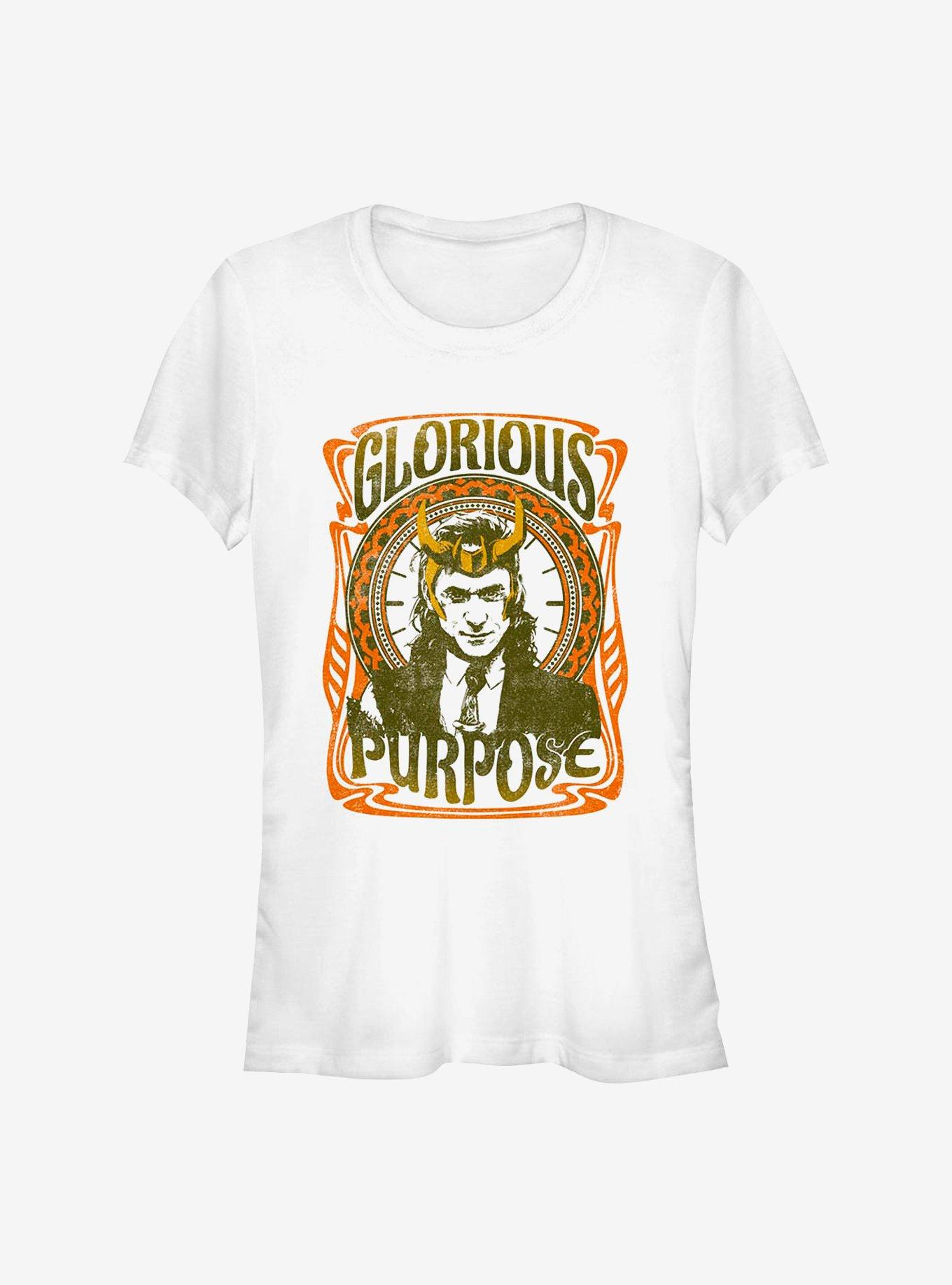 Marvel Loki Retro Glorious Purpose Girls T-Shirt
