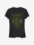 Marvel Loki Statues Girls T-Shirt, BLACK, hi-res