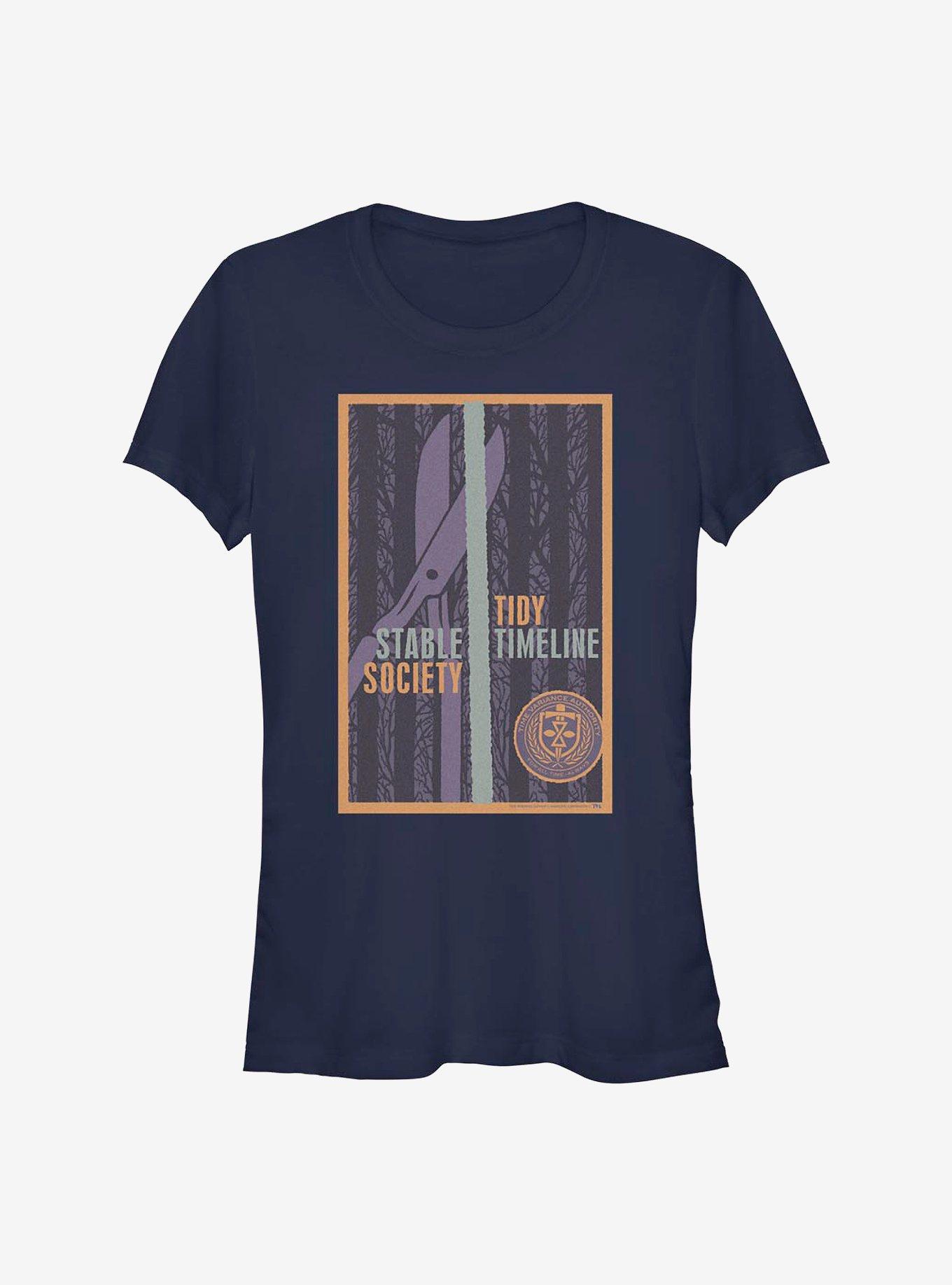 Marvel Loki Tidy Timeline Girls T-Shirt, NAVY, hi-res