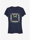 Marvel Loki Variant Glitch Girls T-Shirt, NAVY, hi-res
