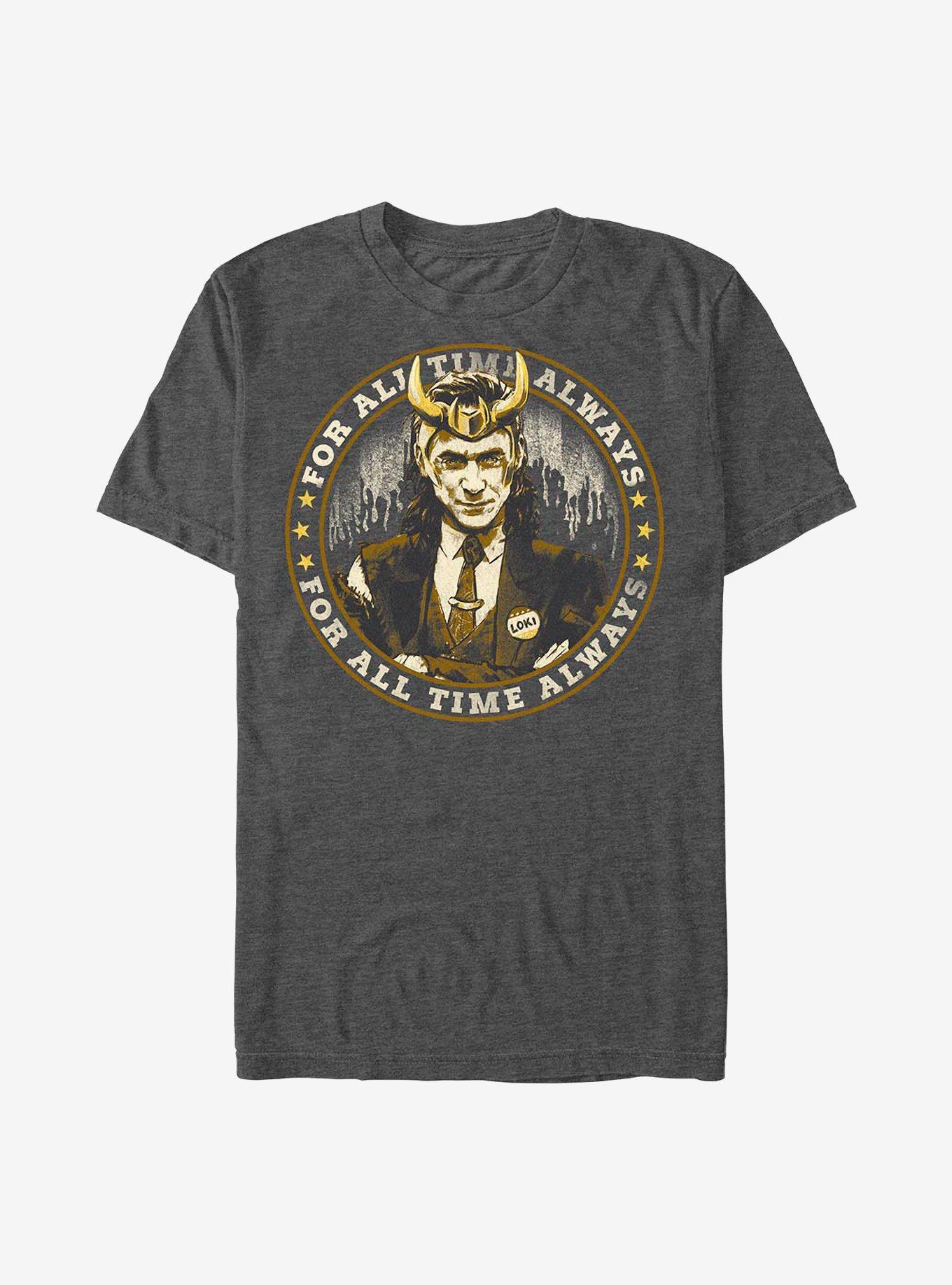 Marvel Loki Campaign Trail T-Shirt, CHAR HTR, hi-res