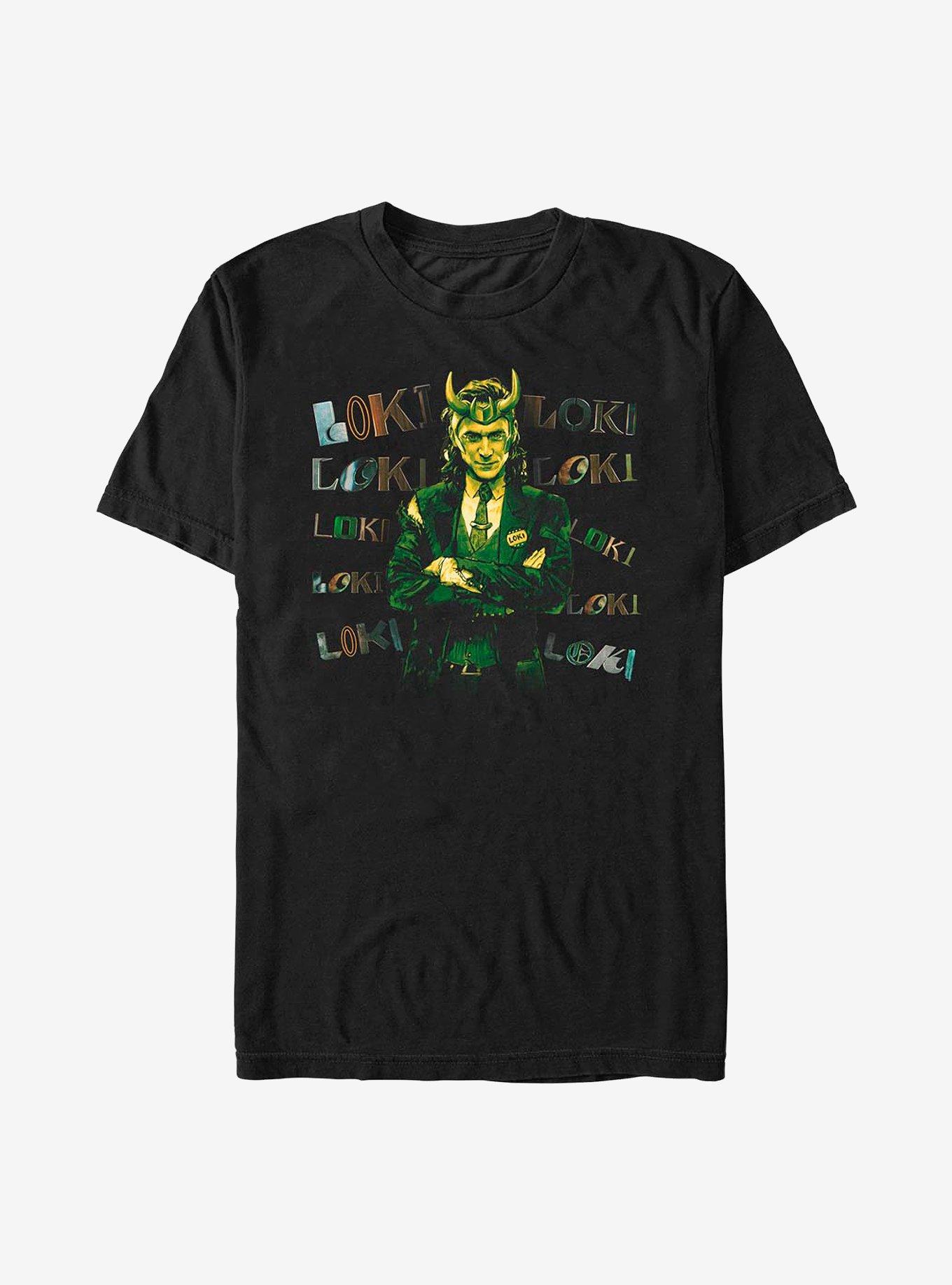 Marvel Loki Chaotic T-Shirt, BLACK, hi-res