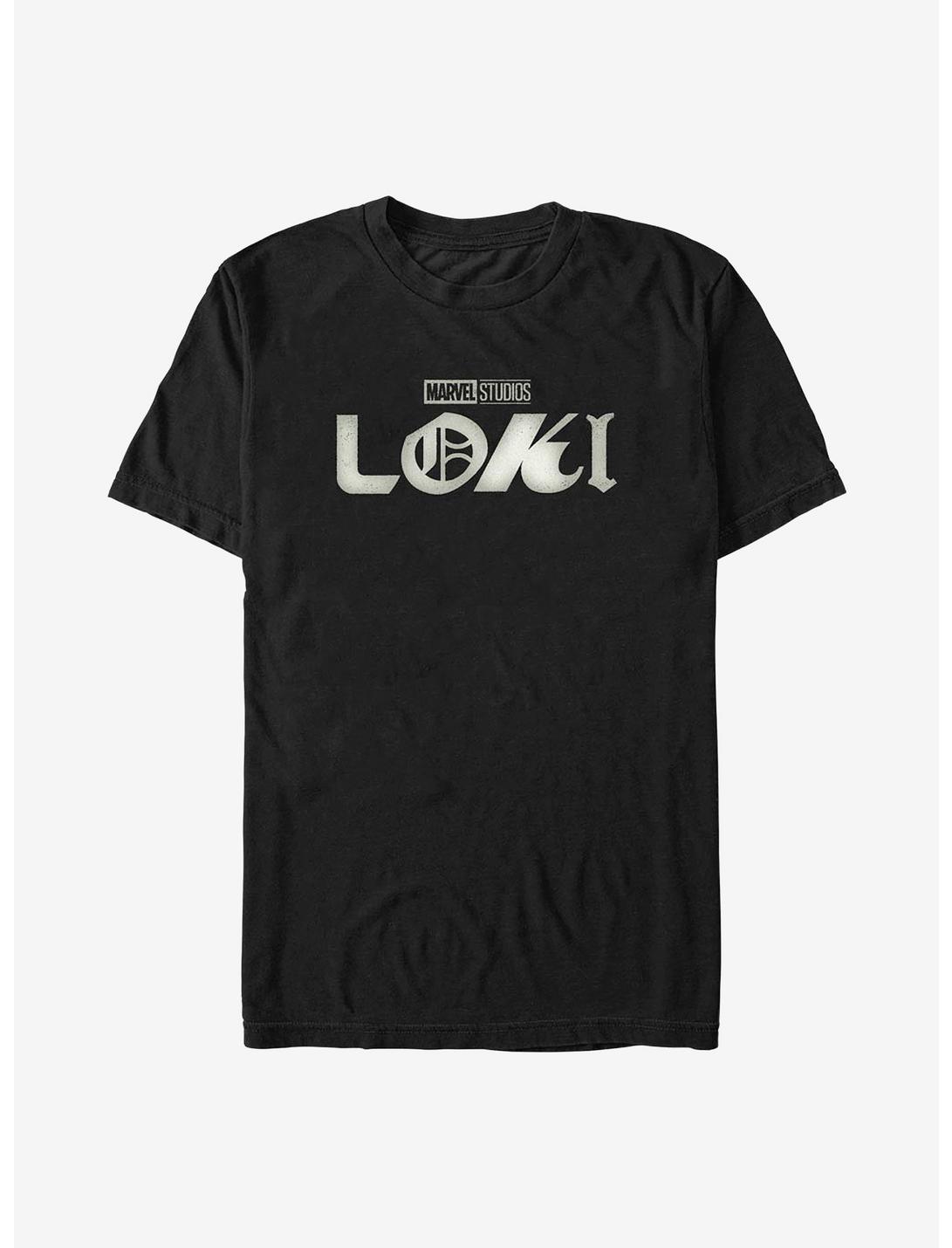 Marvel Loki Logo Film Grain T-Shirt, BLACK, hi-res