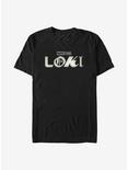 Marvel Loki Logo Film Grain T-Shirt, BLACK, hi-res
