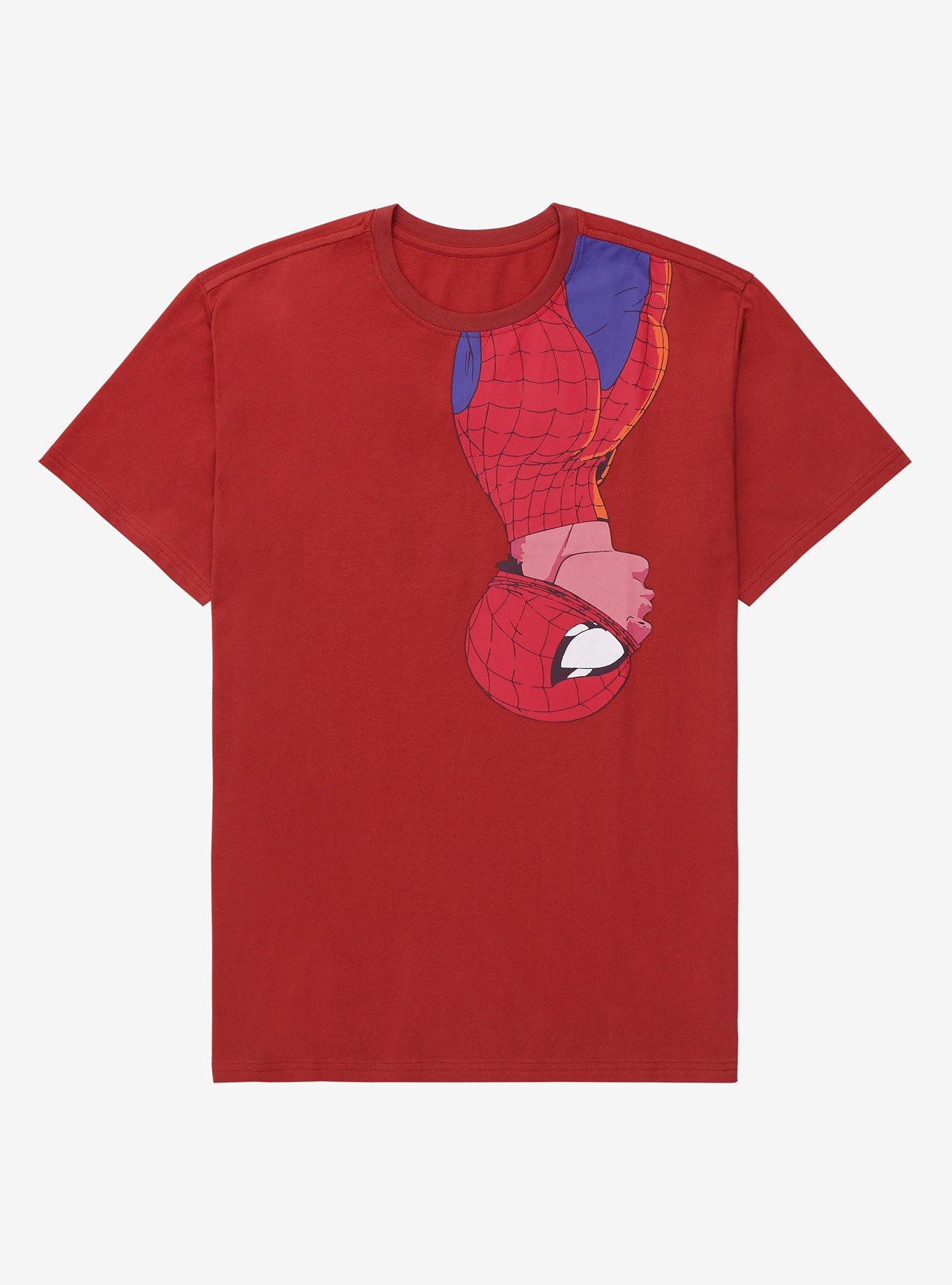 Marvel Spider-Man Hanging Together T-Shirt - BoxLunch Exclusive, PIGMENT DYE, hi-res