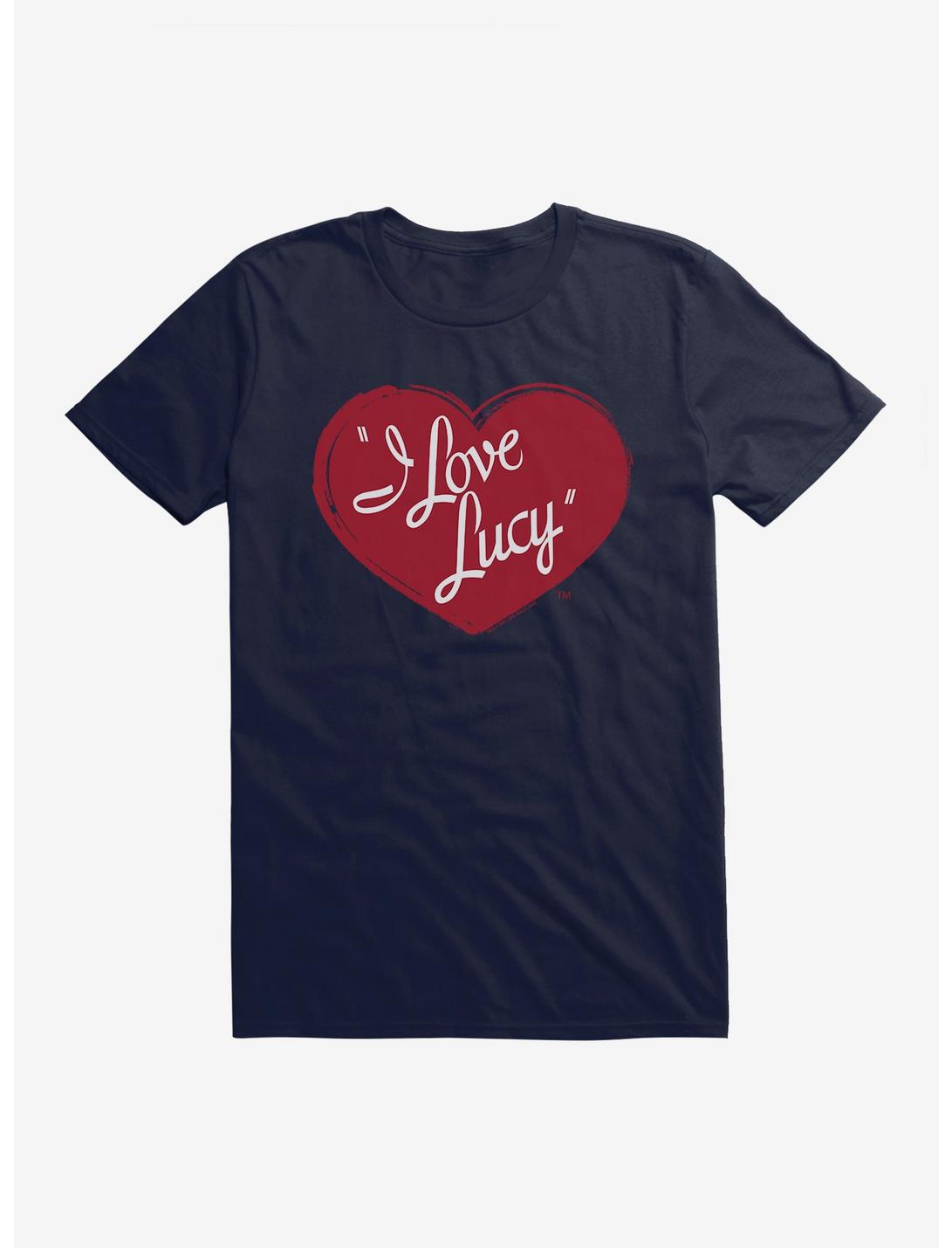 I Love Lucy Dark Red Sketch Logo T-Shirt, , hi-res