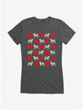 iCreate Pug Heart Checkerboard Girls T-Shirt, , hi-res