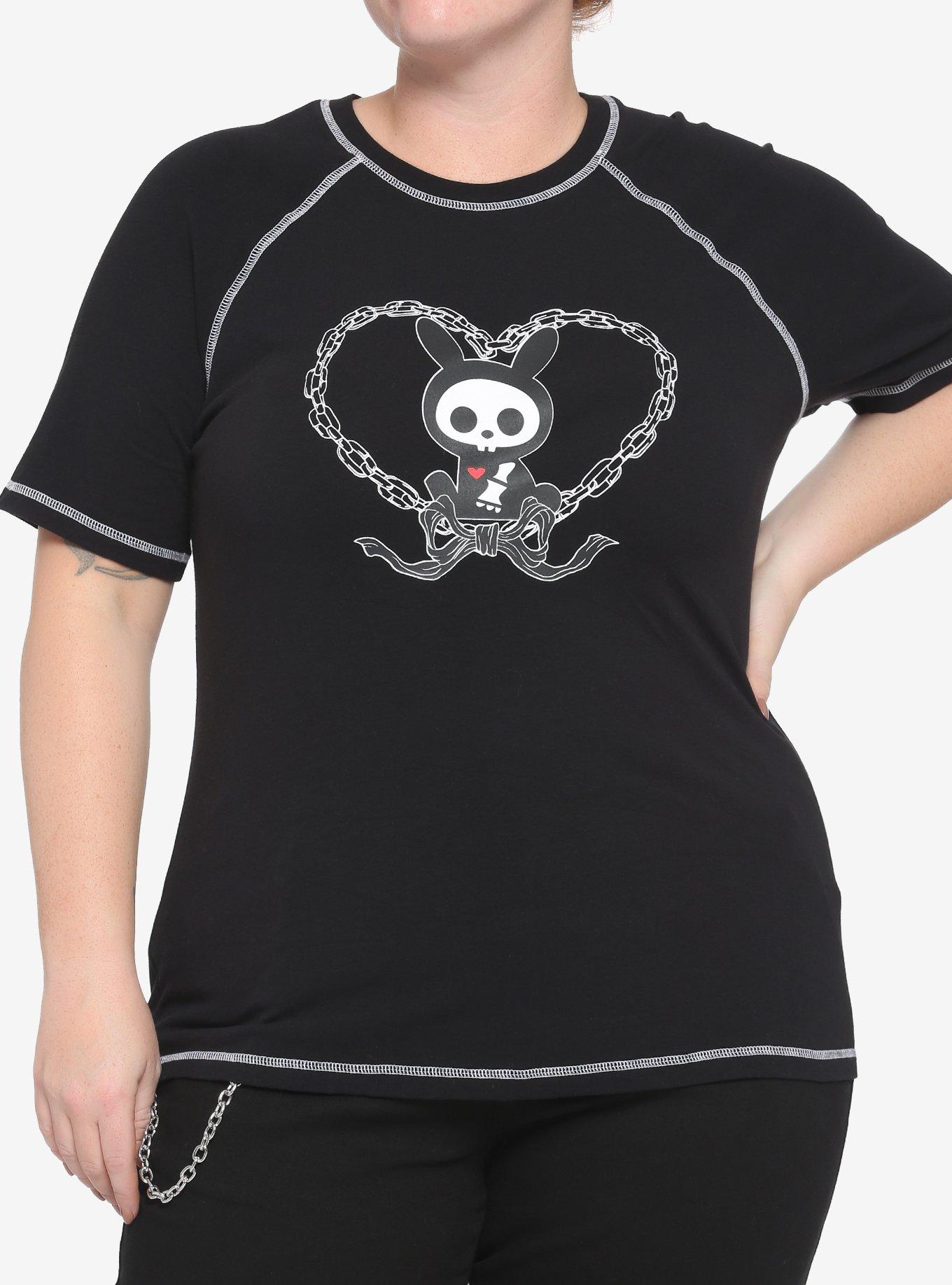 Skelanimals Jack Heart Girls Raglan T-Shirt Plus Size, MULTI, hi-res