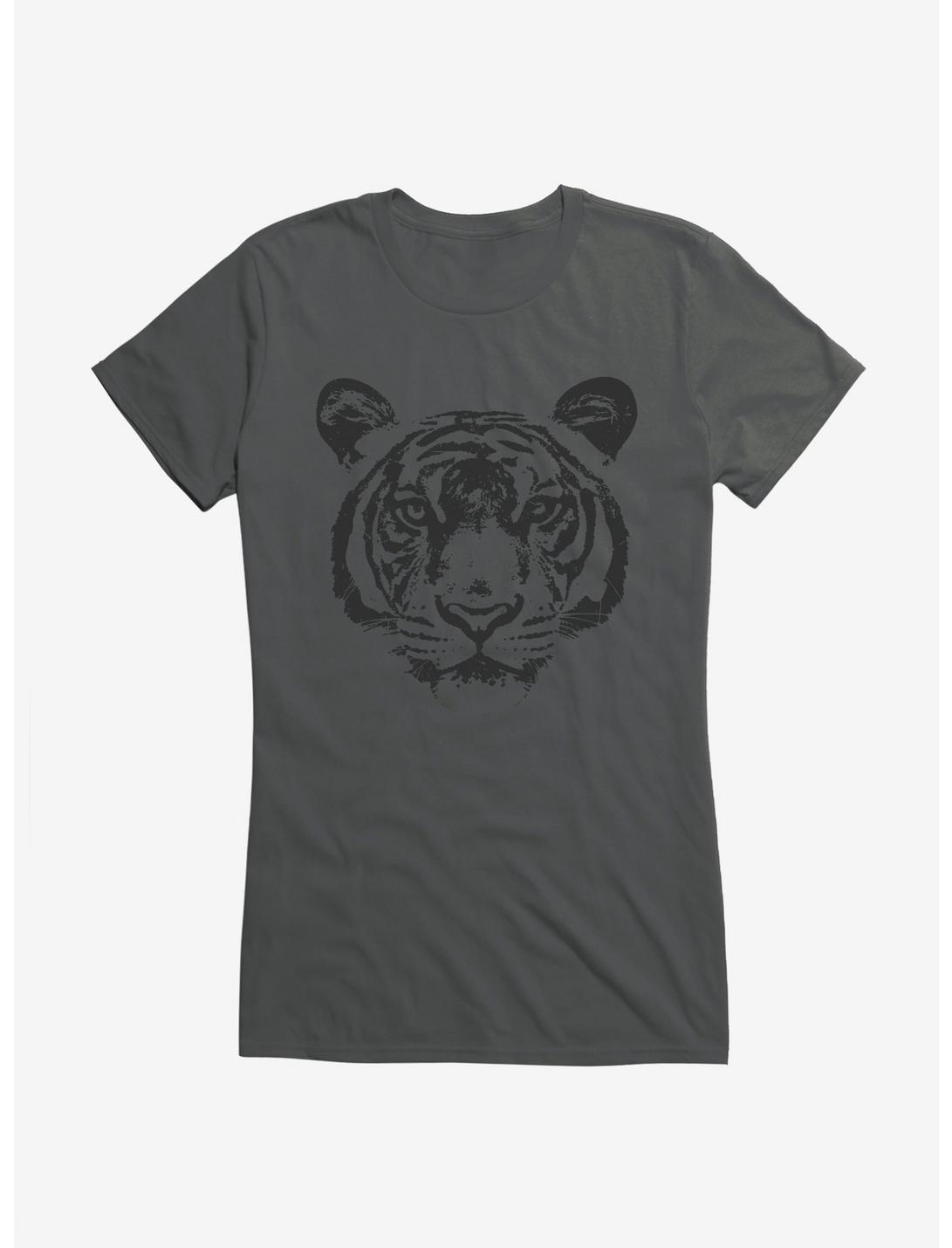 iCreate Tiger Greytone Girls T-Shirt, , hi-res