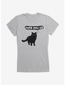 iCreate Black Cat Hate You All Girls T-Shirt, , hi-res