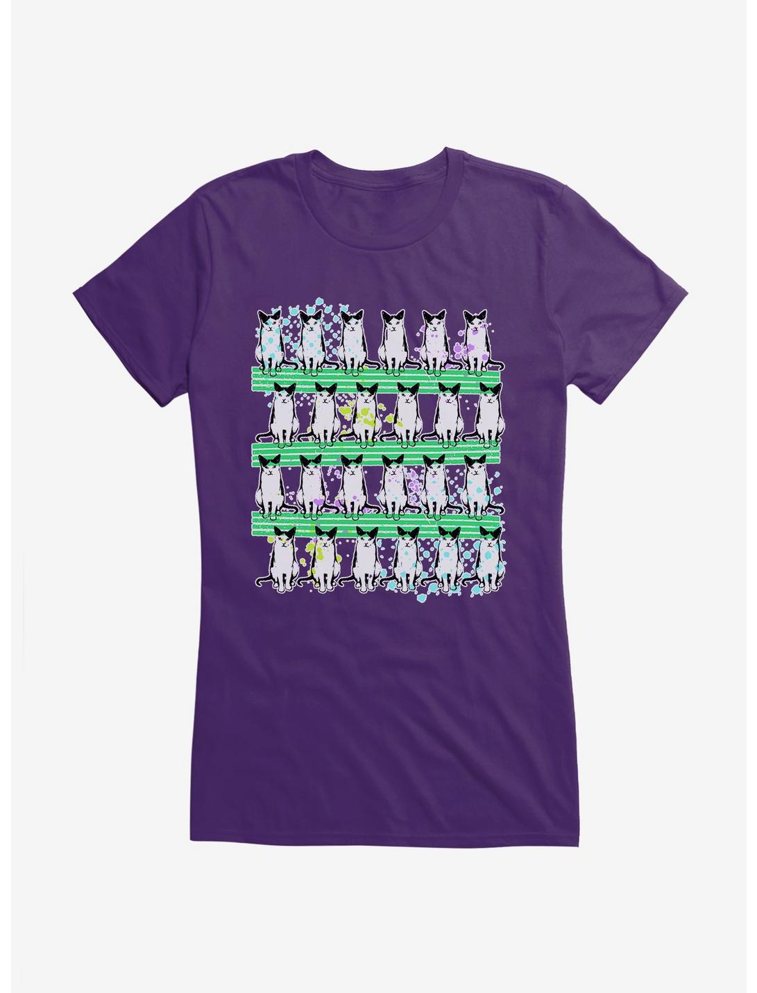 iCreate Cats Fashion Stripes Girls T-Shirt, , hi-res