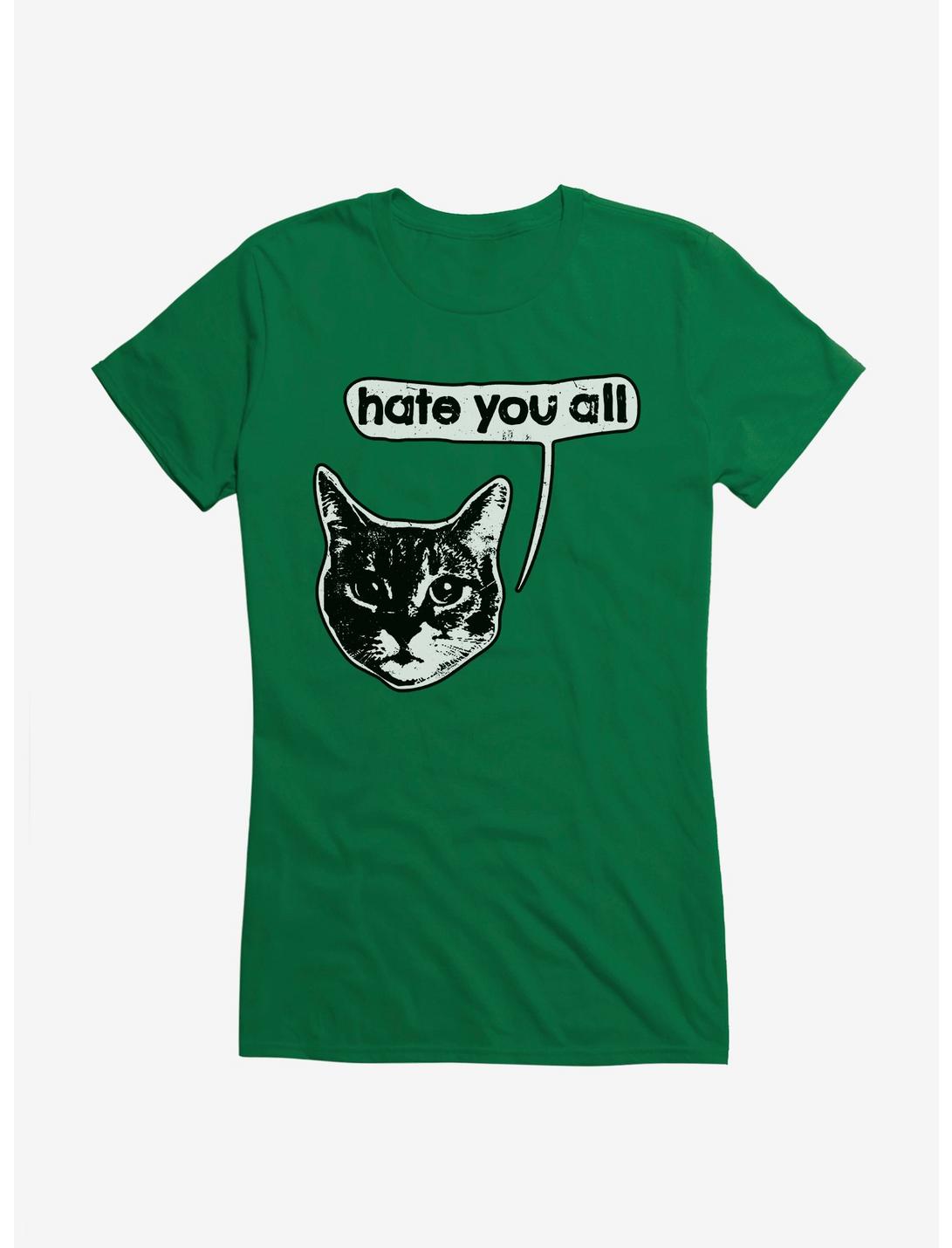 iCreate Cat Hate You All Girls T-Shirt, , hi-res