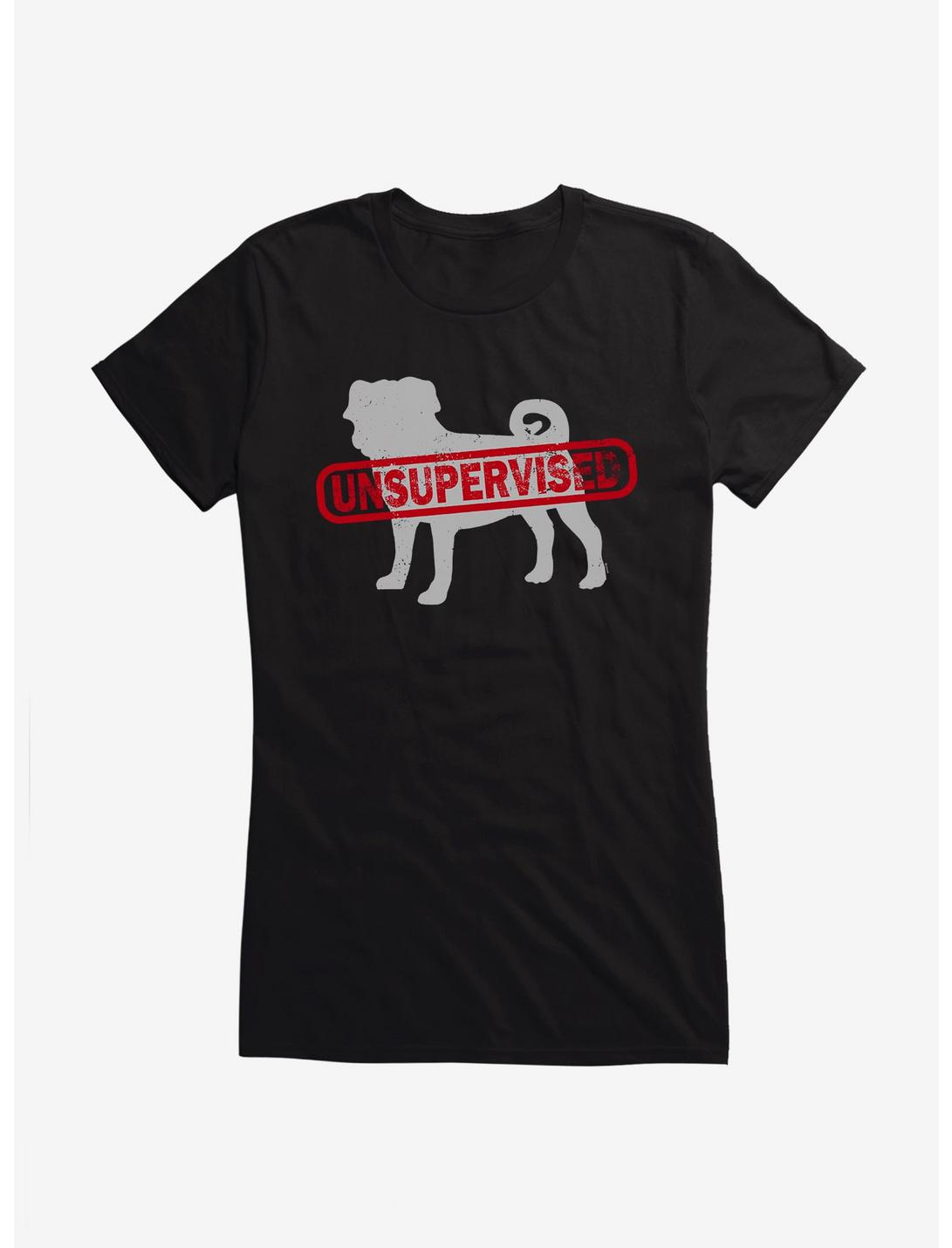iCreate Unsupervised Pug Girls T-Shirt, , hi-res