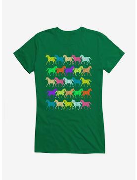 iCreate Colorful Fashion Horses Girls T-Shirt, , hi-res