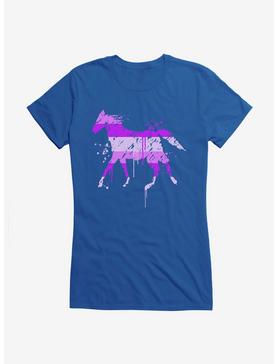iCreate Horse Pink Purple Paint Girls T-Shirt, , hi-res
