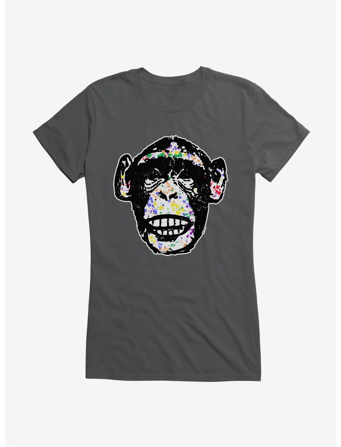 iCreate Monkey Face Ink Splatter Girls T-Shirt, , hi-res