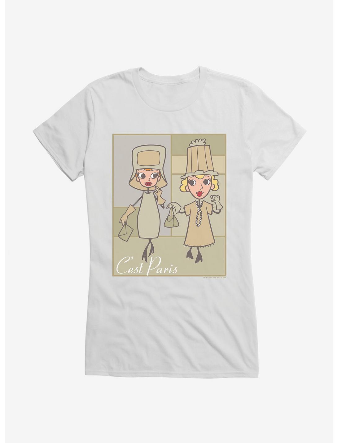 I Love Lucy Ethel And Lucy Paris In Color Girls T-Shirt, , hi-res