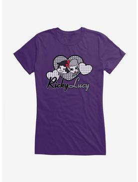 I Love Lucy Ricky And Lucy Cartoon Girls T-Shirt, , hi-res
