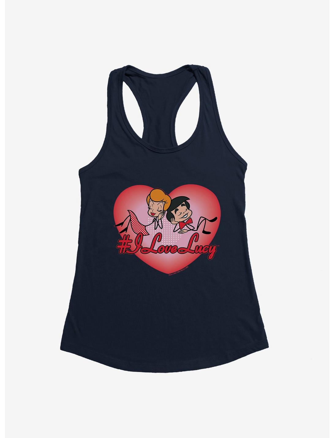 I Love Lucy Red Hashtag Cartoon Girls Tank, , hi-res