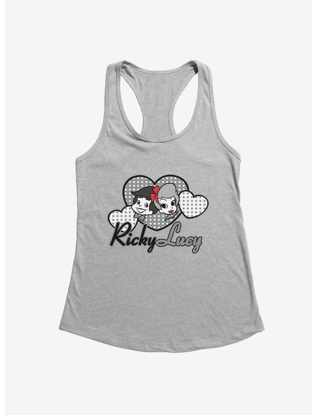 I Love Lucy Ricky And Lucy Cartoon Girls Tank, , hi-res