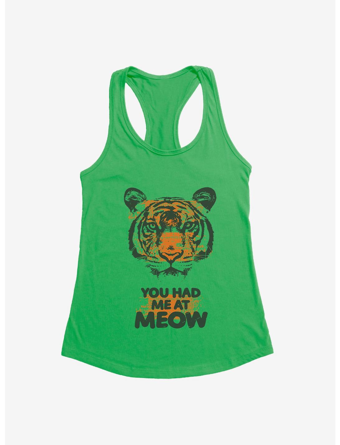 iCreate Tiger You Had Me At Meow Girls Tank, , hi-res