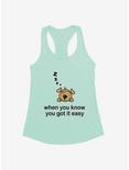 iCreate Dog When You Know You Got It Easy Girls Tank, MINT, hi-res