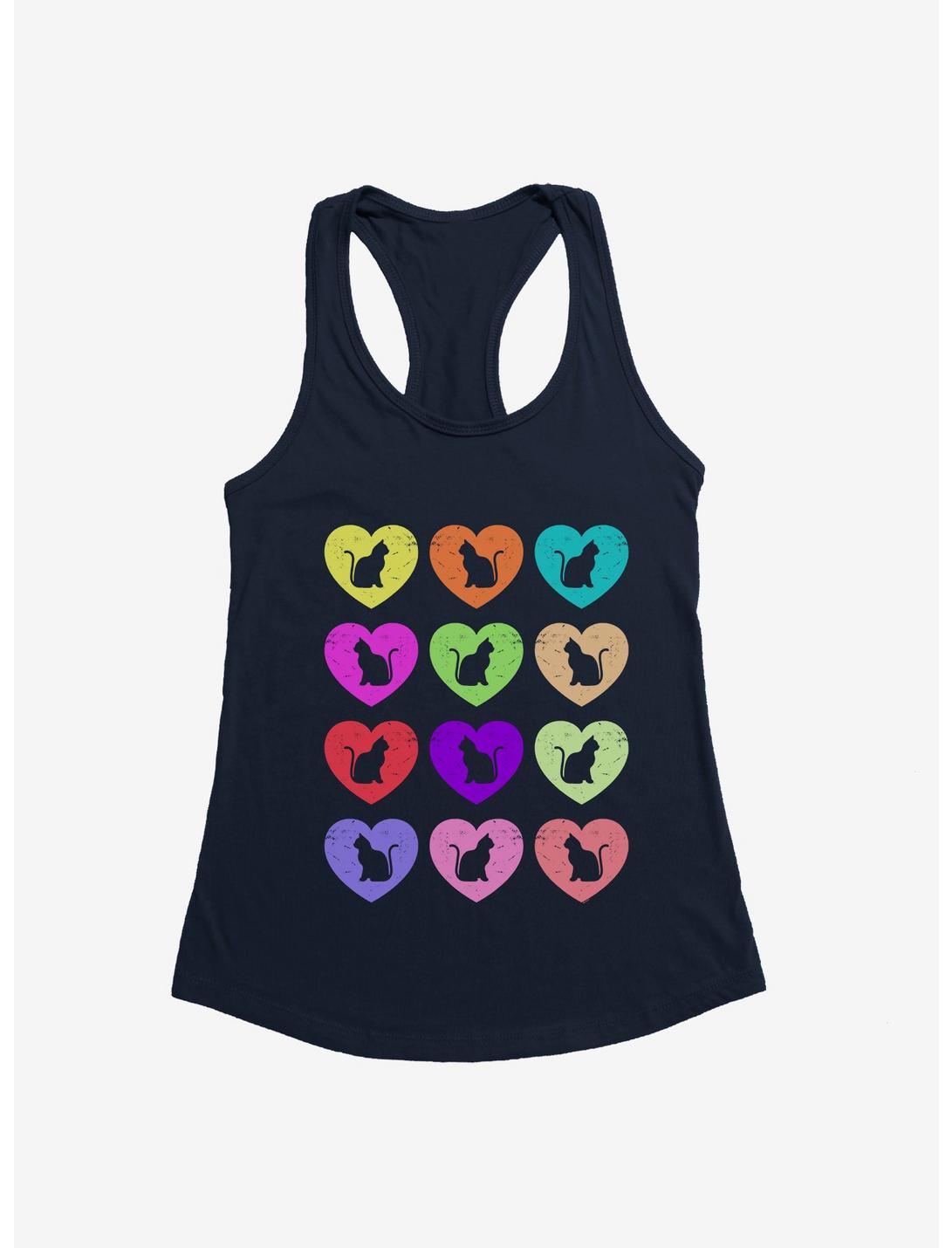 iCreate Colorful Cats Love Hearts Girls Tank, , hi-res