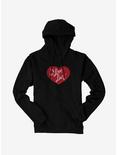 I Love Lucy Dark Red Sketch Logo Hoodie, , hi-res