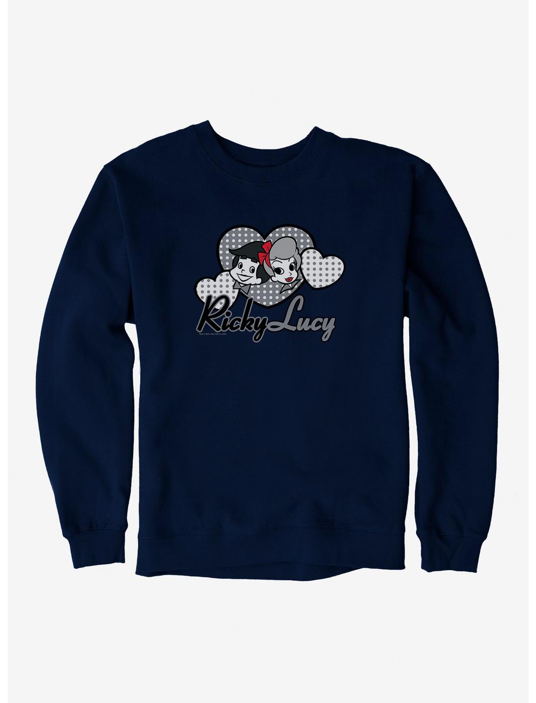 I Love Lucy Ricky And Lucy Cartoon Sweatshirt, , hi-res