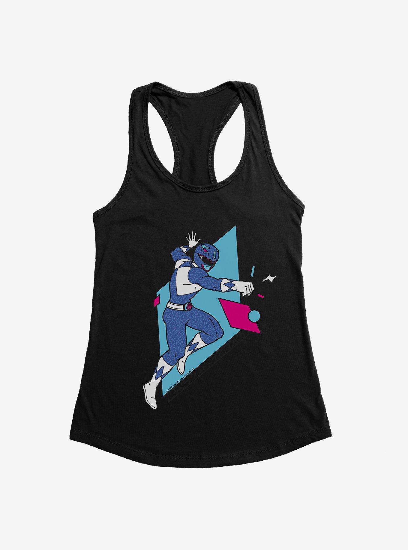 Mighty Morphin Power Rangers Blue Ranger Punch Move Womens Tank Top, , hi-res