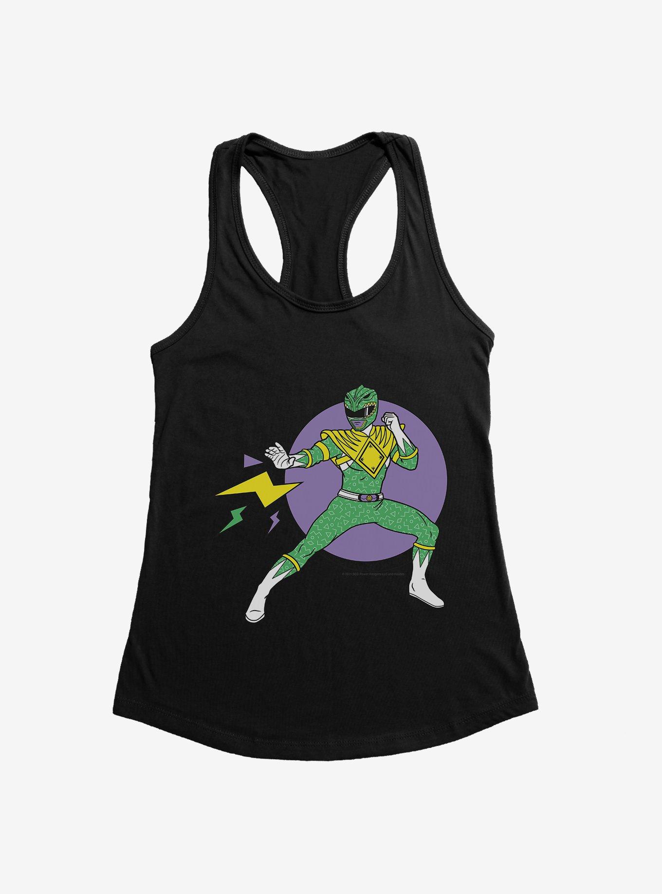 Mighty Morphin Power Rangers Green Ranger Offense Move Womens Tank Top, , hi-res
