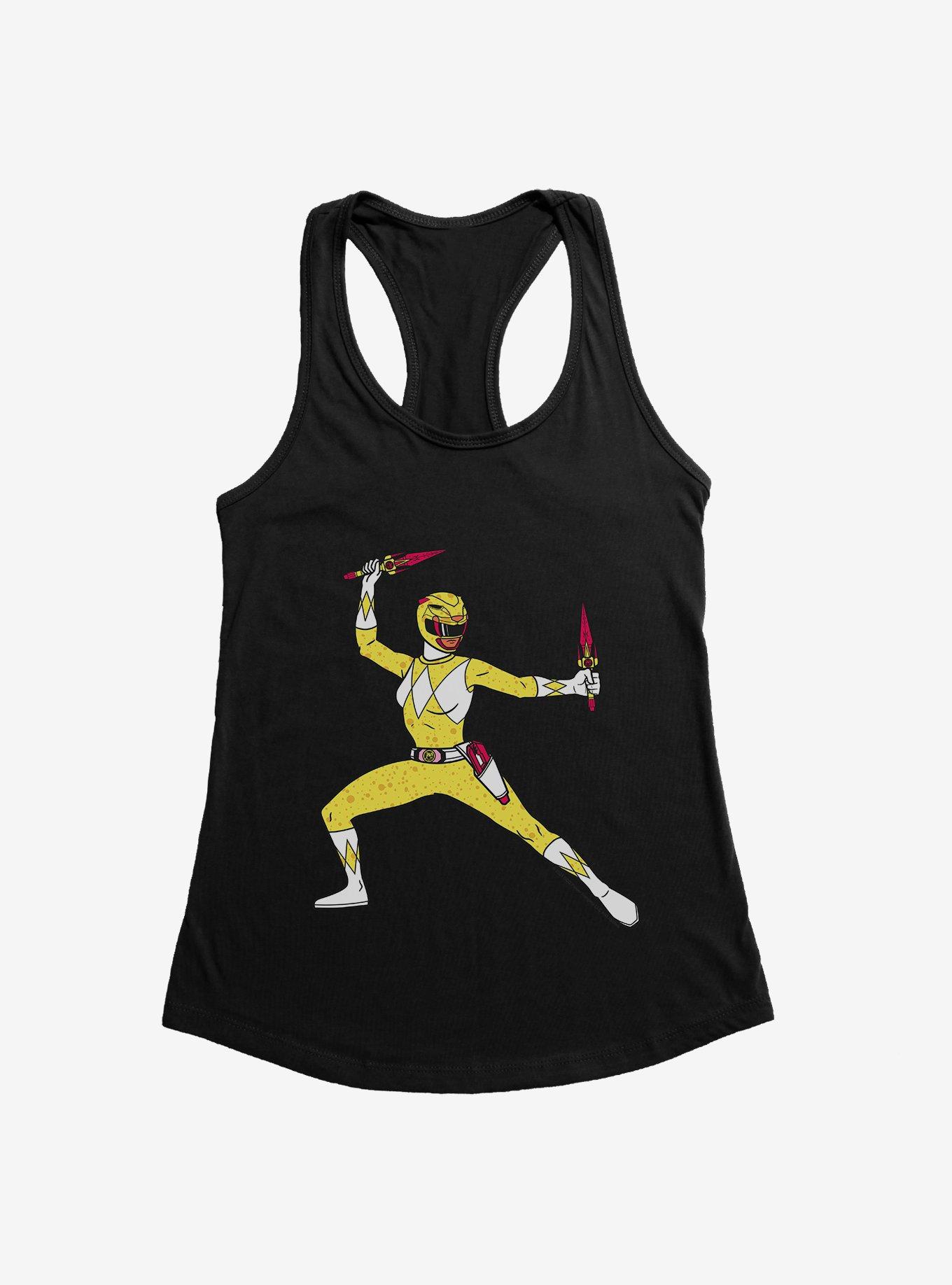 Mighty Morphin Power Rangers Yellow Ranger Ready Womens Tank Top, , hi-res