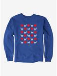 iCreate Llama Heart Checkerboard Sweatshirt, , hi-res