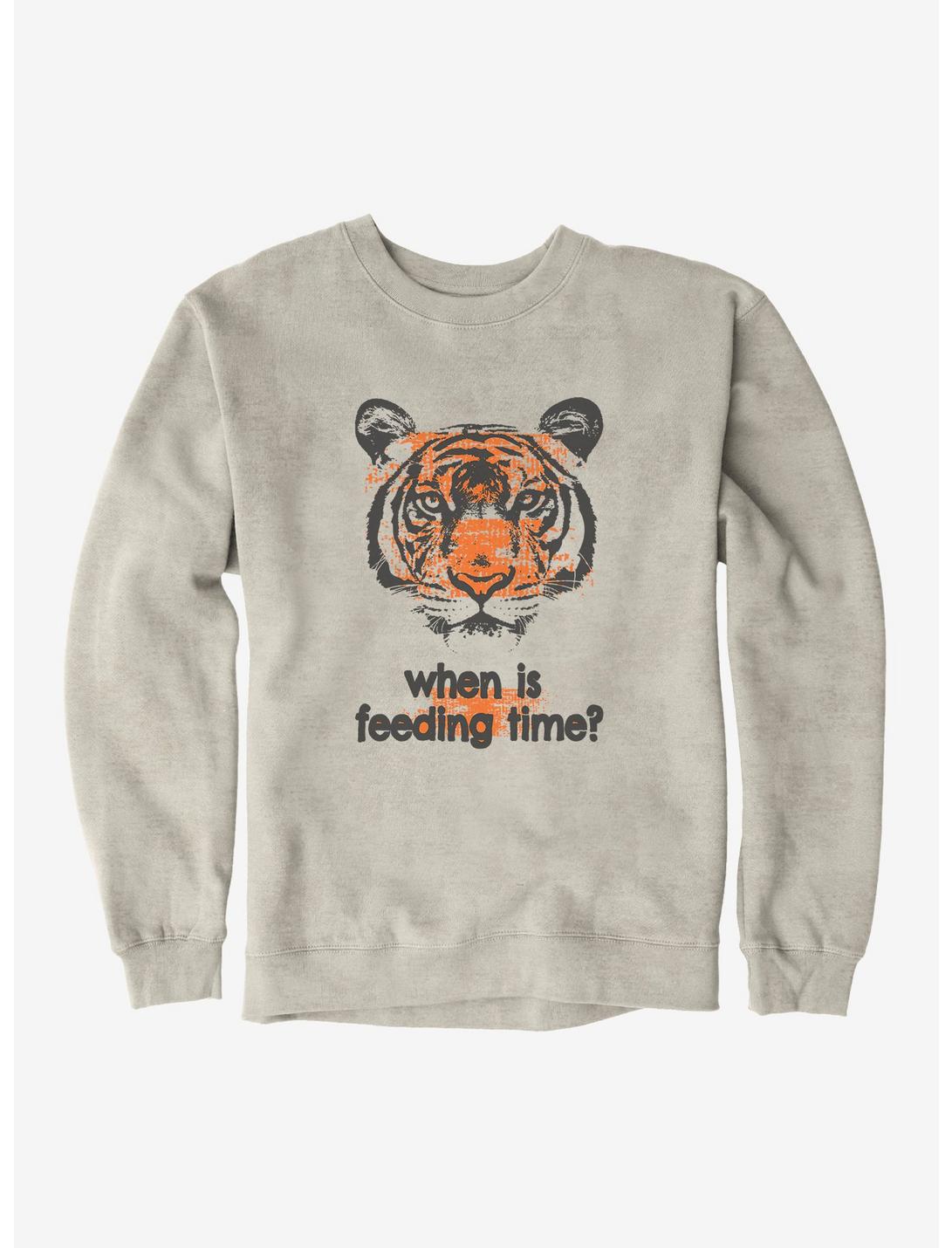 iCreate Tiger When Is Feeding Time Sweatshirt, , hi-res