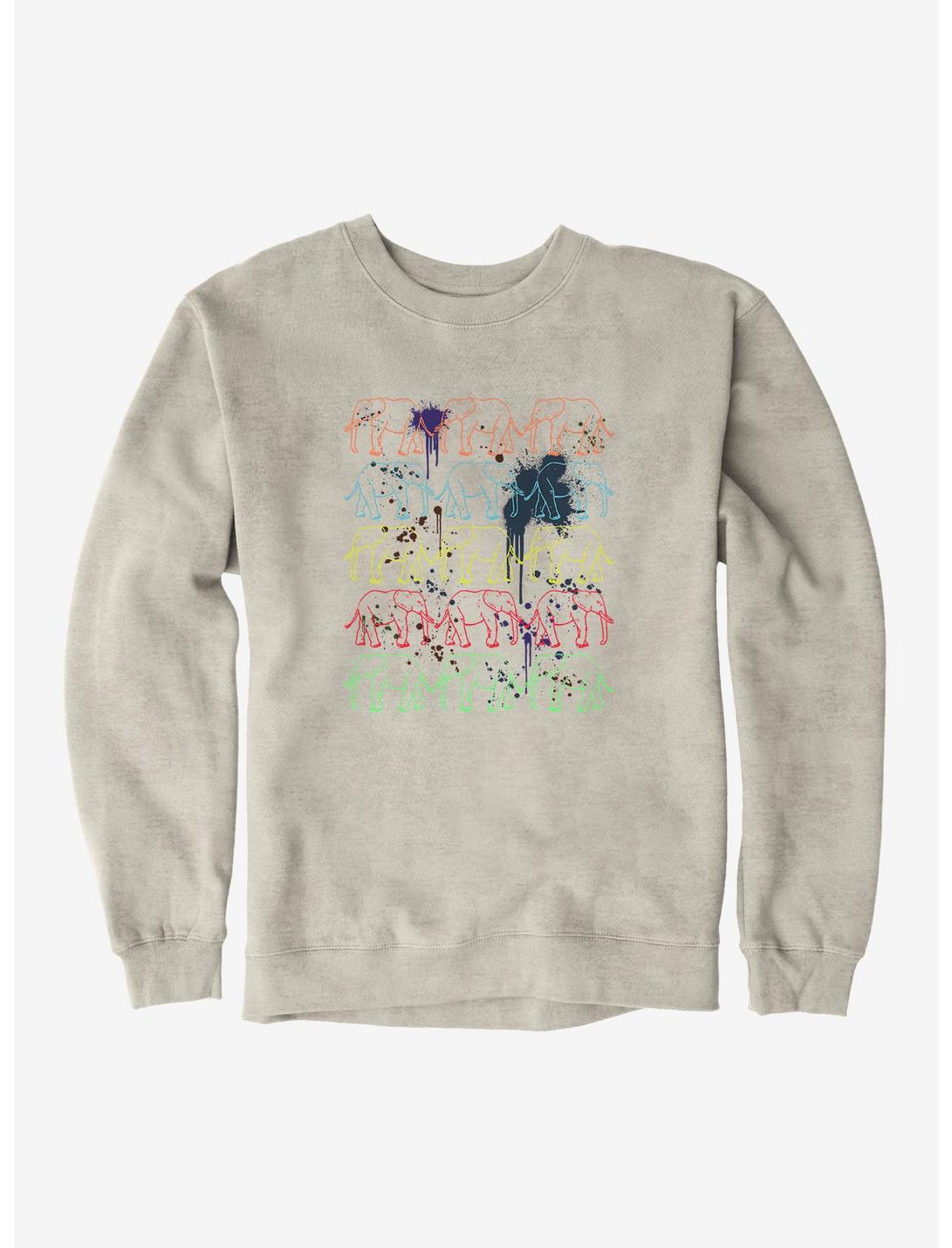 iCreate Elephant Fashion Splatter Sweatshirt, , hi-res