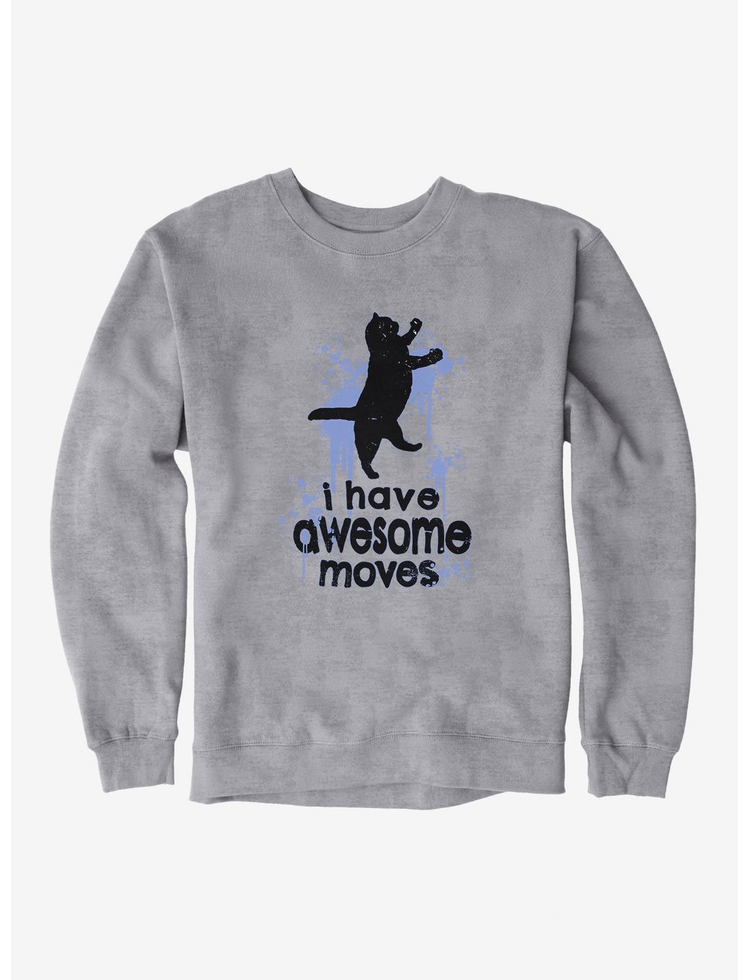 iCreate Cat I Have Awesome Moves Sweatshirt, , hi-res