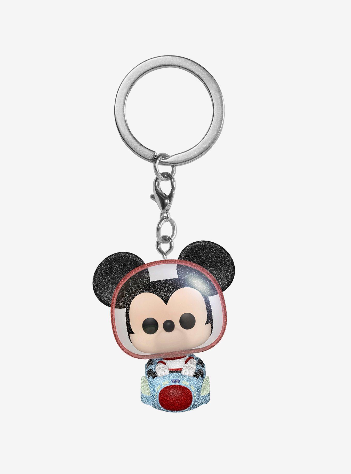 Disney Original Cartoon Keychain Mickey Minnie Car Key Pendant Couple  Decorations Children's Schoolbag New Decoration Toys